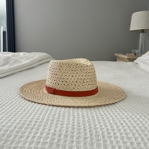 Treasure & Bond Tan Hat with Red Band - Picture 1 of 3